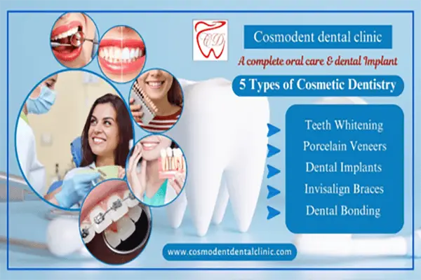 What are the 5 Types of Cosmetic Dentistry & Its Treatments