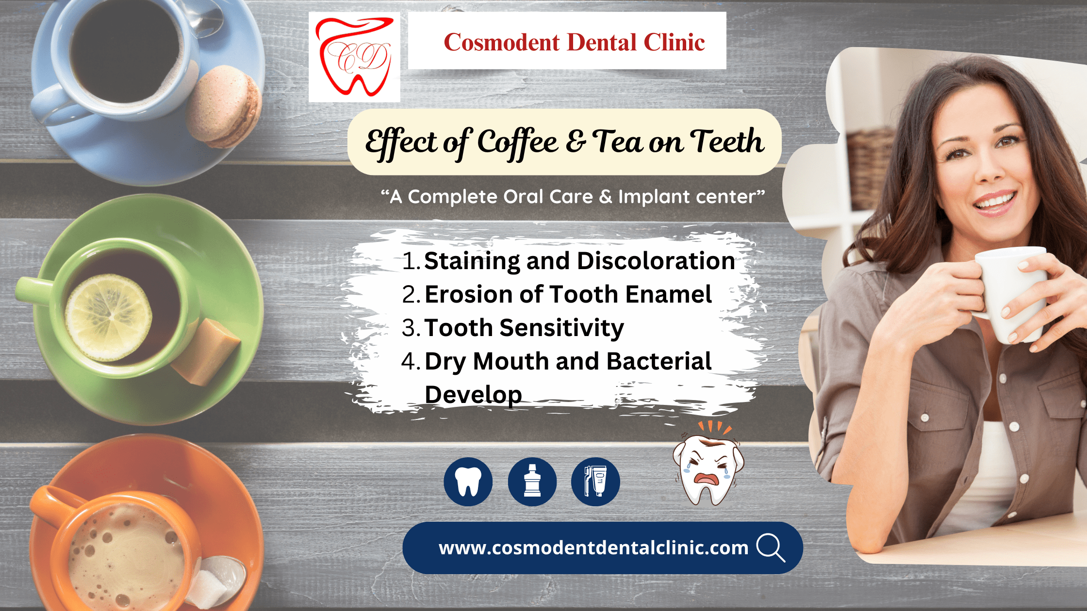 Effect of Coffee and Tea on Teeth